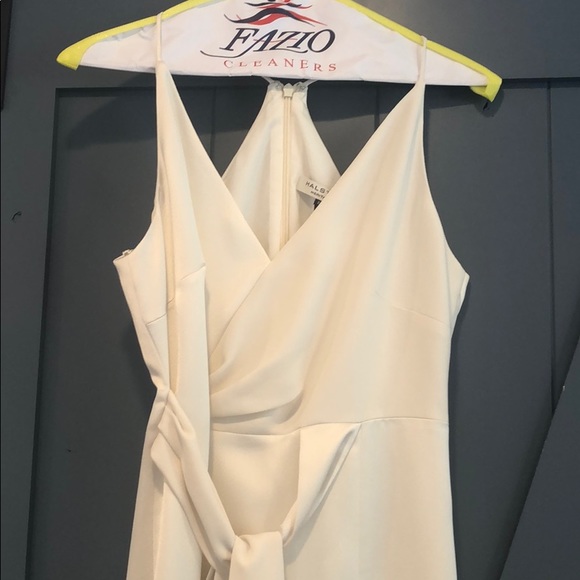 Halston Satin Wrap Gown - Picture 3 of 6